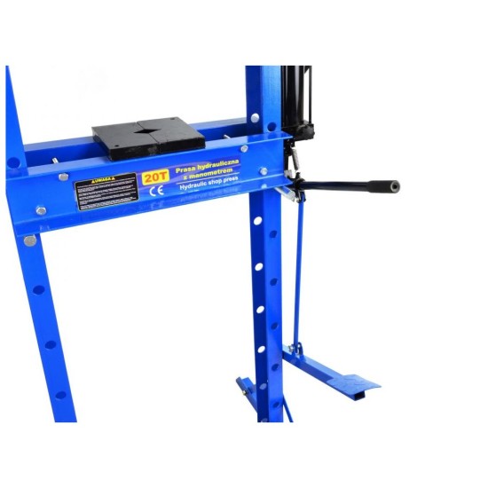 Hydraulický lis s manometrom a nožnou pumpou 20t GEKO Hydraulický lis s manometrom a nožnou pumpou 20t GEKO