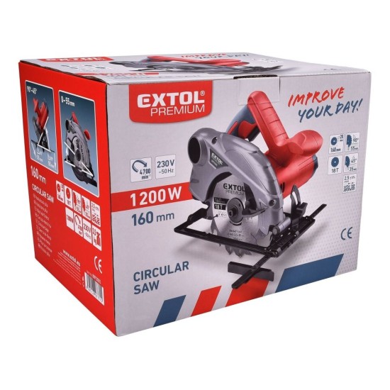 Kotúčová píla 160mm, 1200W EXTOL PREMIUM Kotúčová píla 160mm, 1200W EXTOL PREMIUM