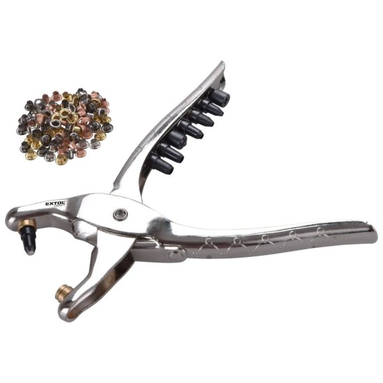 Dierovacie kliešte, sada 100 očiek 2,5-5 mm EXTOL CRAFT