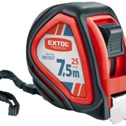 Výsuvný merač, 7,5 m, šírka popruhu 25 mm EXTOL PREMIUM