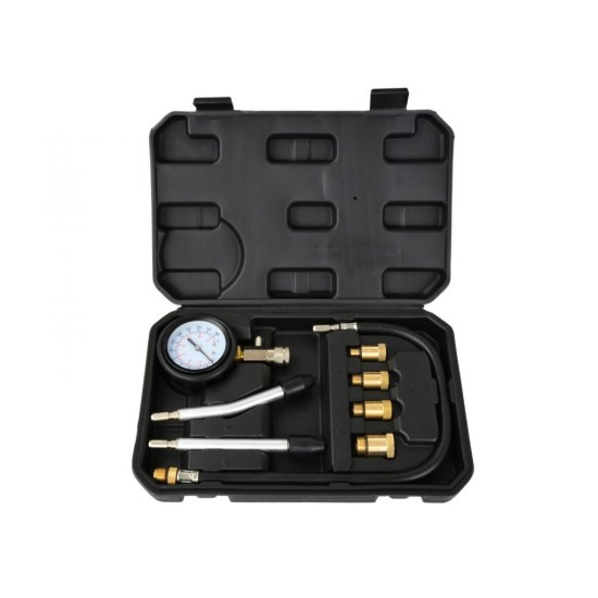 Merač kompresie pre benzínové motory, sada 8ks, tester kompresie GEKO Merač kompresie pre benzínové motory, sada 8ks, tester kompresie GEKO