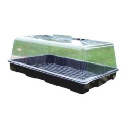 Mini skleník s vekom 1 sadenícové pole, 58x37,5x20cm Mini skleník s vekom 1 sadenícové pole, 58x37,5x20cm