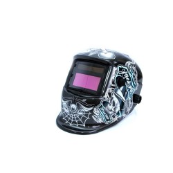 Samostmievacia zváračská kukla s potlačou lebky, čiernobiela MAR-POL Samostmievacia zváračská kukla s potlačou lebky, čiernobiela MAR-POL