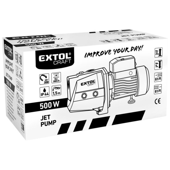 Prúdové čerpadlo, 500 W, 3080 l/hod EXTOL CRAFT