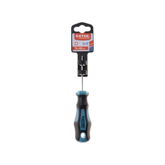Skrutkovač TORX, T6x60mm, CrV EXTOL PREMIUM Skrutkovač TORX, T6x60mm, CrV EXTOL PREMIUM