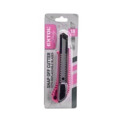 Odlamovací kovový nôž s kovovou výstuhou, 18mm, Auto-lock EXTOL LADY