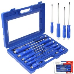 Rázové skrutkovače, sada 12 ks, magnetické, šesťhranné MAR-POL