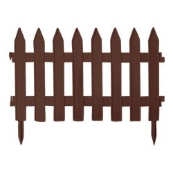 Plastový záhradný plot 3,2 m, výška 350 mm GARDEN CLASSIC (Farba: Terakota)