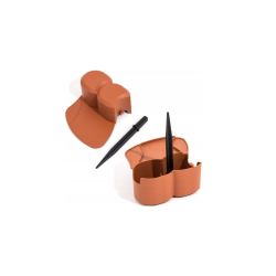 Plastový obrubník - palisáda 3,1m, 70mm, terakota HAPPY GRASS Plastový obrubník - palisáda 3,1m, 70mm, terakota HAPPY GRASS