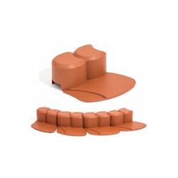 Plastový obrubník - palisáda 3,1m, 70mm, terakota HAPPY GRASS Plastový obrubník - palisáda 3,1m, 70mm, terakota HAPPY GRASS