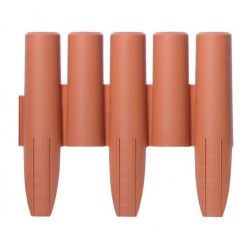 Plastový okraj - palisáda 2,7m, 155mm PALISÁDA (Farba: Sivá)