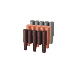 Plastový okraj - palisáda 2,7m, 155mm PALISÁDA (Farba: Sivá)