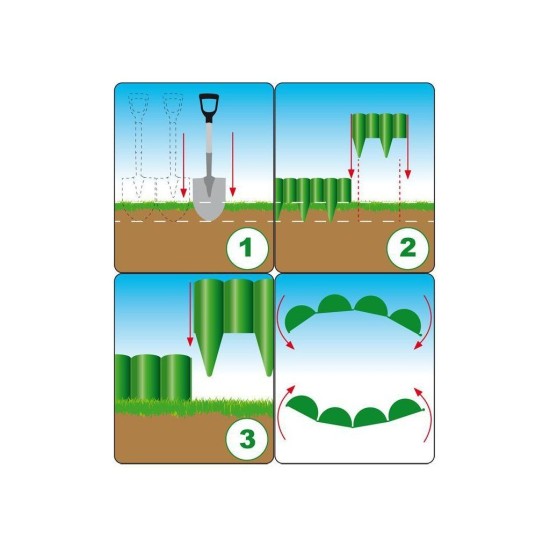 Plastový obrubník - palisáda 2,5m, 225mm, hnedá PALGARDEN Plastový obrubník - palisáda 2,5m, 225mm, hnedá PALGARDEN