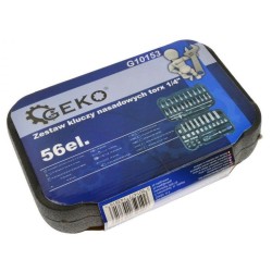 Sada nástrčných súprav torx 56ks, 1/4" GEKO