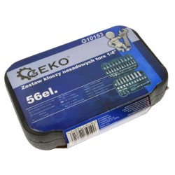 Sada nástrčných súprav torx 56ks, 1/4" GEKO