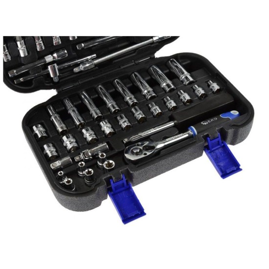 Sada nástrčných súprav torx 56ks, 1/4" GEKO