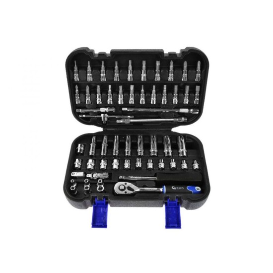 Sada nástrčných súprav torx 56ks, 1/4" GEKO
