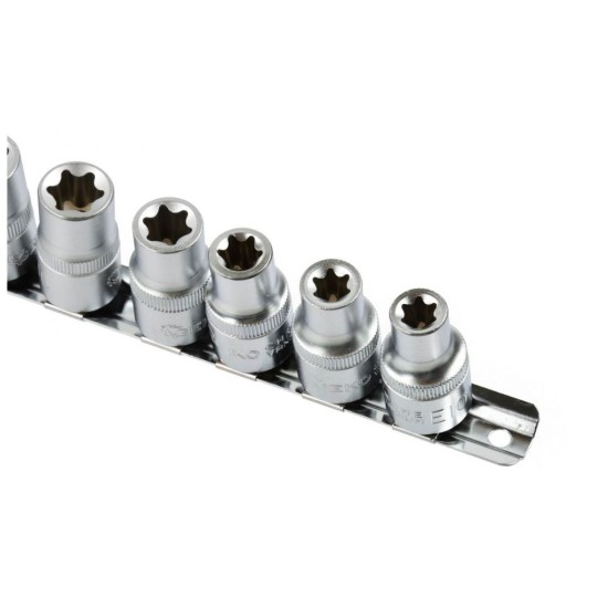 Torx E10-24 nástrčné hlavy, 1/2", 10ks na GEKO lištu