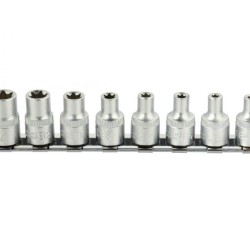 Torx E4-14 nástrčné hlavice, 3/8", 8ks na GEKO lište Torx E4-14 nástrčné hlavice, 3/8", 8ks na GEKO lište