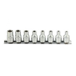 Torx E4-14 nástrčné hlavice, 3/8", 8ks na GEKO lište Torx E4-14 nástrčné hlavice, 3/8", 8ks na GEKO lište