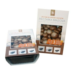 Súprava na pestovanie hnedých húb 3L (Agaricus bisporus)