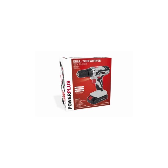 POWC1061 Akumulátorový skrutkovač/vŕtačka 16V, 1.3Ah LI-ION POWERPLUS POWC1061 Akumulátorový skrutkovač/vŕtačka 16V, 1.3Ah LI-ION POWERPLUS
