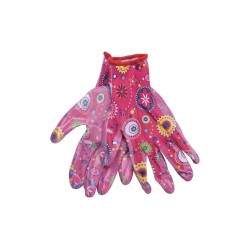 Záhradné rukavice nylonové napoly máčané v nitrile, veľkosť 7" EXTOL LADY