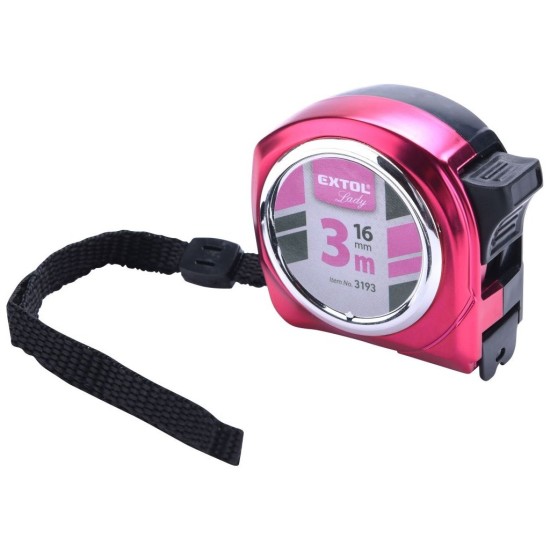 Výsuvný merač, 3 m, 16 mm EXTOL LADY Výsuvný merač, 3 m, 16 mm EXTOL LADY