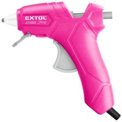 Horúca lepiaca pištoľ, priemer 7,2mm, 25W, ružová EXTOL LADY