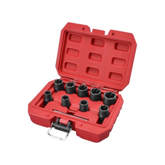 Uvoľňovacia hlava skrutky a matice, sada 10ks, 3/8", 10-19mm, CrMoV EXTOL PREMIUM