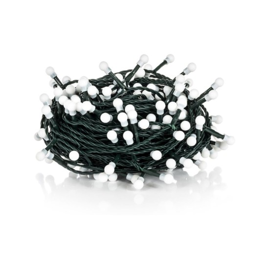 Vánoční řetěz cherry 8 funkcí, 100LED, 10+5m, časovač RXL 264 Kul. CW TM RETLUX Vánoční řetěz cherry 8 funkcí, 100LED, 10+5m, časovač RXL 264 Kul. CW TM RETLUX