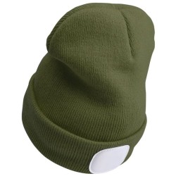 Kryt s čelovkou, nabíjateľný, USB, zelený, univerzálna veľkosť EXTOL LIGHT