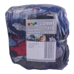 Lisovaný textil, páraná bavlna barevná tmavá 10kg