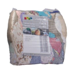 Lisovaný textil, páraná bavlna barevná světlá 10kg