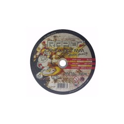 Rezací kotúč na oceľ, nehrdzavejúca oceľ, 230x2,0x22,2mm RAPID