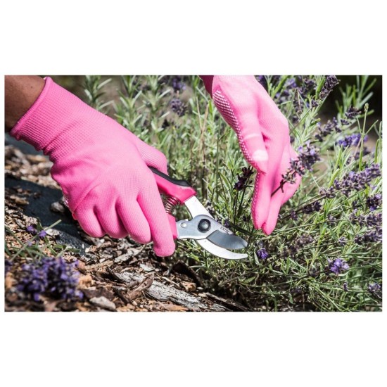 Polyesterové rukavice s PVC bodkami na dlani, veľkosť 7" EXTOL LADY Polyesterové rukavice s PVC bodkami na dlani, veľkosť 7" EXTOL LADY