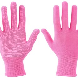 Polyesterové rukavice s PVC bodkami na dlani, veľkosť 7" EXTOL LADY