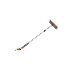 Obojstranná stierka na čistenie skla, teleskopická 20 cm, rukoväť 60-95 cm