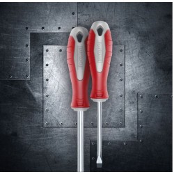 Plochý skrutkovač, (-) 4x75mm, S2 FORTUM