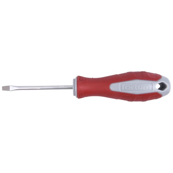 Plochý skrutkovač, (-) 4x75mm, S2 FORTUM