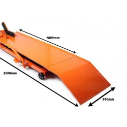 Zdvíhacia rampa, motocyklová plošina 450kg MAR-POL