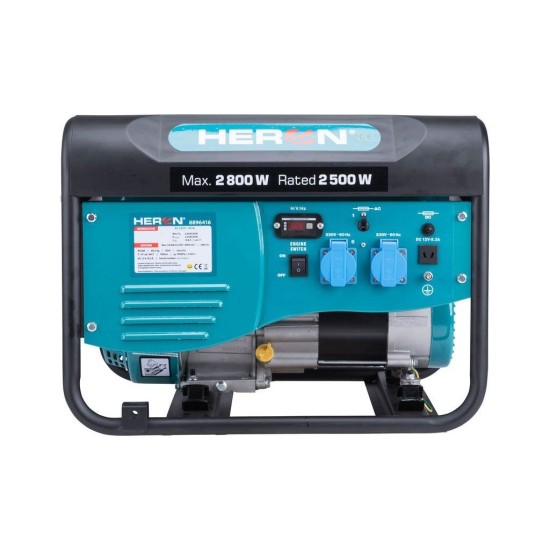 Benzínový generátor 2,8kW/6,5HP HERON Benzínový generátor 2,8kW/6,5HP HERON