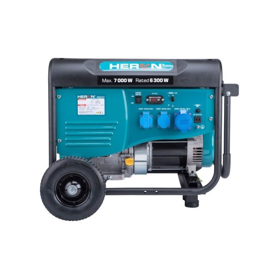Benzínový generátor 7,0kW/15HP, na zváranie, podvozok HERON Benzínový generátor 7,0kW/15HP, na zváranie, podvozok HERON