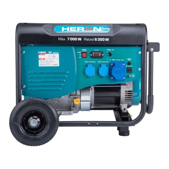 Benzínový generátor 7,0kW/15HP, na zváranie, podvozok HERON Benzínový generátor 7,0kW/15HP, na zváranie, podvozok HERON