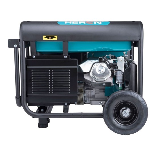 Benzínový generátor 15HP/6,8kW (400V), 5,5kW (230V), podvozok HERON