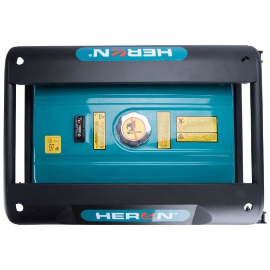 Benzínový generátor 15HP/6,8kW (400V), 5,5kW (230V), podvozok HERON