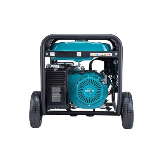 Benzínový generátor 15HP/6,8kW (400V), 5,5kW (230V), podvozok HERON