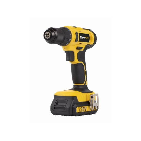 POWX00435 Akumulátorový skrutkovač/vŕtačka 20V, LI-ION, 2 akumulátory POWERPLUS POWX00435 Akumulátorový skrutkovač/vŕtačka 20V, LI-ION, 2 akumulátory POWERPLUS