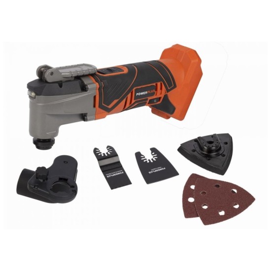 POWDP4060 Akumulátorová oscilačná brúska na multifunkčné náradie 20 V (bez akumulátora) POWERPLUS