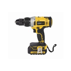POWX00445 Akumulátorový príklepový skrutkovač/vŕtačka 2x20V, 2.0Ah, LI-ION POWERPLUS